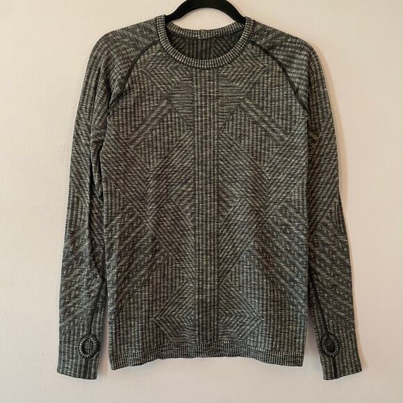 Lululemon Women's size 6 Rest Less Heathered Gray Long Sleeve Tech Shirt - Picture 1 of 9
